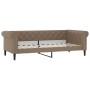 Sofá cama cuero sintético color capuchino 90x200 cm de vidaXL, Camas y somieres - Ref: Foro24-354229, Precio: 218,34 €, Descu...