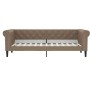 Sofá cama cuero sintético color capuchino 90x200 cm de vidaXL, Camas y somieres - Ref: Foro24-354229, Precio: 218,34 €, Descu...