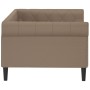 Sofá cama cuero sintético color capuchino 90x200 cm de vidaXL, Camas y somieres - Ref: Foro24-354229, Precio: 218,34 €, Descu...
