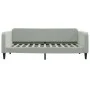 Sofá cama terciopelo gris claro 100x200 cm de vidaXL, Camas y somieres - Ref: Foro24-354093, Precio: 193,25 €, Descuento: %