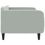 Sofá cama terciopelo gris claro 100x200 cm de vidaXL, Camas y somieres - Ref: Foro24-354093, Precio: 193,25 €, Descuento: %