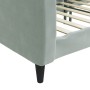 Sofá cama terciopelo gris claro 100x200 cm de vidaXL, Camas y somieres - Ref: Foro24-354093, Precio: 196,13 €, Descuento: %