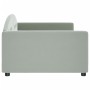 Sofá cama terciopelo gris claro 100x200 cm de vidaXL, Camas y somieres - Ref: Foro24-354143, Precio: 197,69 €, Descuento: %