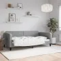 Light gray fabric sofa bed 100x200 cm by vidaXL, Beds and slatted bases - Ref: Foro24-354038, Price: 193,59 €, Discount: %