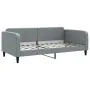 Light gray fabric sofa bed 100x200 cm by vidaXL, Beds and slatted bases - Ref: Foro24-354038, Price: 193,59 €, Discount: %