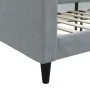 Light gray fabric sofa bed 100x200 cm by vidaXL, Beds and slatted bases - Ref: Foro24-354038, Price: 193,59 €, Discount: %