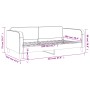 Sofá cama tela gris claro 100x200 cm de vidaXL, Camas y somieres - Ref: Foro24-354038, Precio: 197,44 €, Descuento: %