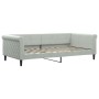 Sofá cama terciopelo gris claro 100x200 cm de vidaXL, Camas y somieres - Ref: Foro24-354251, Precio: 198,08 €, Descuento: %