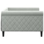 Sofá cama terciopelo gris claro 100x200 cm de vidaXL, Camas y somieres - Ref: Foro24-354251, Precio: 198,08 €, Descuento: %