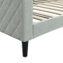 Sofá cama terciopelo gris claro 100x200 cm de vidaXL, Camas y somieres - Ref: Foro24-354251, Precio: 198,08 €, Descuento: %