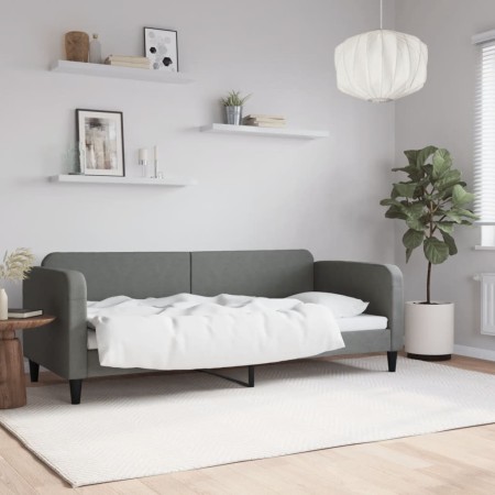 Sofá cama tela gris oscuro 80x200 cm de vidaXL, Camas y somieres - Ref: Foro24-354029, Precio: 184,60 €, Descuento: %