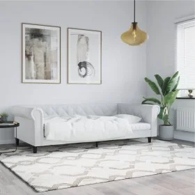 White synthetic leather sofa bed 100x200 cm by vidaXL, Beds and slatted bases - Ref: Foro24-354231, Price: 222,86 €, Discount: %