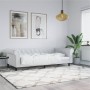 Sofá cama cuero sintético blanco 100x200 cm de vidaXL, Camas y somieres - Ref: Foro24-354231, Precio: 226,16 €, Descuento: %