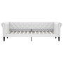 Sofá cama cuero sintético blanco 100x200 cm de vidaXL, Camas y somieres - Ref: Foro24-354231, Precio: 226,16 €, Descuento: %