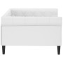 Sofá cama cuero sintético blanco 100x200 cm de vidaXL, Camas y somieres - Ref: Foro24-354231, Precio: 226,16 €, Descuento: %