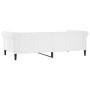 Sofá cama cuero sintético blanco 100x200 cm de vidaXL, Camas y somieres - Ref: Foro24-354231, Precio: 226,16 €, Descuento: %