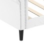 Sofá cama cuero sintético blanco 100x200 cm de vidaXL, Camas y somieres - Ref: Foro24-354231, Precio: 226,16 €, Descuento: %