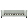 Sofá cama terciopelo gris claro 80x200 cm de vidaXL, Camas y somieres - Ref: Foro24-354237, Precio: 186,90 €, Descuento: %