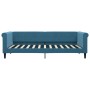 Sofá cama terciopelo azul 90x200 cm de vidaXL, Camas y somieres - Ref: Foro24-354243, Precio: 189,23 €, Descuento: %