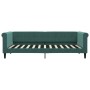 Sofá cama terciopelo verde oscuro 90x200 cm de vidaXL, Camas y somieres - Ref: Foro24-354246, Precio: 190,30 €, Descuento: %