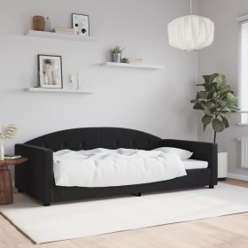 Sofá cama terciopelo negro 100x200 cm de vidaXL, Camas y somieres - Ref: Foro24-354147, Precio: 196,35 €, Descuento: %