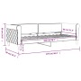 Sofá cama terciopelo negro 80x200 cm de vidaXL, Camas y somieres - Ref: Foro24-354241, Precio: 185,92 €, Descuento: %