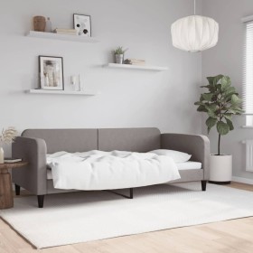 Sofá cama tela gris taupe 90x200 cm de vidaXL, Camas y somieres - Ref: Foro24-354036, Precio: 186,45 €, Descuento: %