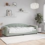 Sofá cama terciopelo gris claro 80x200 cm de vidaXL, Camas y somieres - Ref: Foro24-354129, Precio: 184,90 €, Descuento: %