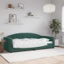 Sofá cama terciopelo verde oscuro 90x200 cm de vidaXL, Camas y somieres - Ref: Foro24-354138, Precio: 187,95 €, Descuento: %
