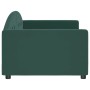 Sofá cama terciopelo verde oscuro 90x200 cm de vidaXL, Camas y somieres - Ref: Foro24-354138, Precio: 187,95 €, Descuento: %