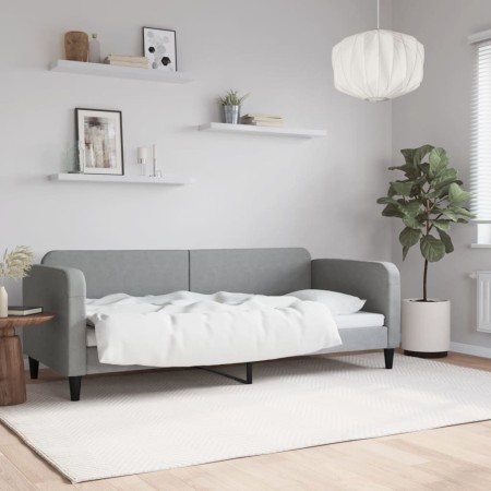 Sofá cama tela gris claro 80x200 cm de vidaXL, Camas y somieres - Ref: Foro24-354028, Precio: 189,92 €, Descuento: %
