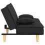 Sofá cama de tela negro de vidaXL, Sofás - Ref: Foro24-351902, Precio: 257,02 €, Descuento: %