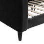 Sofá cama terciopelo negro 80x200 cm de vidaXL, Camas y somieres - Ref: Foro24-354083, Precio: 182,36 €, Descuento: %