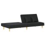 Sofá cama de tela negro de vidaXL, Sofás - Ref: Foro24-351902, Precio: 257,02 €, Descuento: %