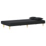 Sofá cama de tela negro de vidaXL, Sofás - Ref: Foro24-351902, Precio: 257,02 €, Descuento: %