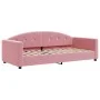 Pink velvet sofa bed 90x200 cm by vidaXL, Beds and slatted bases - Ref: Foro24-354139, Price: 185,95 €, Discount: %