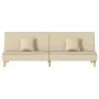 Cream fabric sofa bed by vidaXL, Sofas - Ref: Foro24-351903, Price: 263,93 €, Discount: %
