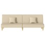 Sofá cama de tela color crema de vidaXL, Sofás - Ref: Foro24-351903, Precio: 268,85 €, Descuento: %