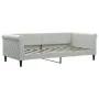 Sofá cama terciopelo gris claro 90x190 cm de vidaXL, Camas y somieres - Ref: Foro24-354257, Precio: 181,79 €, Descuento: %