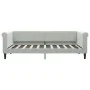 Sofá cama terciopelo gris claro 90x190 cm de vidaXL, Camas y somieres - Ref: Foro24-354257, Precio: 181,79 €, Descuento: %