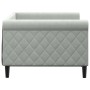Sofá cama terciopelo gris claro 90x190 cm de vidaXL, Camas y somieres - Ref: Foro24-354257, Precio: 189,86 €, Descuento: %