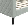 Sofá cama terciopelo gris claro 90x190 cm de vidaXL, Camas y somieres - Ref: Foro24-354257, Precio: 189,86 €, Descuento: %