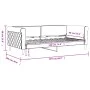 Sofá cama terciopelo gris claro 90x190 cm de vidaXL, Camas y somieres - Ref: Foro24-354257, Precio: 181,79 €, Descuento: %
