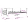 Sofá cama terciopelo gris claro 90x190 cm de vidaXL, Camas y somieres - Ref: Foro24-354257, Precio: 189,86 €, Descuento: %