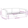 Sofá cama tela gris taupe 100x200 cm de vidaXL, Camas y somieres - Ref: Foro24-354041, Precio: 197,29 €, Descuento: %