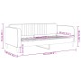 Sofá cama terciopelo azul 80x200 cm de vidaXL, Camas y somieres - Ref: Foro24-354078, Precio: 182,61 €, Descuento: %