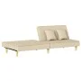Sofá cama de tela color crema de vidaXL, Sofás - Ref: Foro24-351903, Precio: 263,93 €, Descuento: %