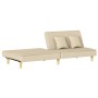 Sofá cama de tela color crema de vidaXL, Sofás - Ref: Foro24-351903, Precio: 268,85 €, Descuento: %