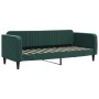 Sofá cama terciopelo verde oscuro 80x200 cm de vidaXL, Camas y somieres - Ref: Foro24-354081, Precio: 185,32 €, Descuento: %