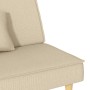 Sofá cama de tela color crema de vidaXL, Sofás - Ref: Foro24-351903, Precio: 268,85 €, Descuento: %